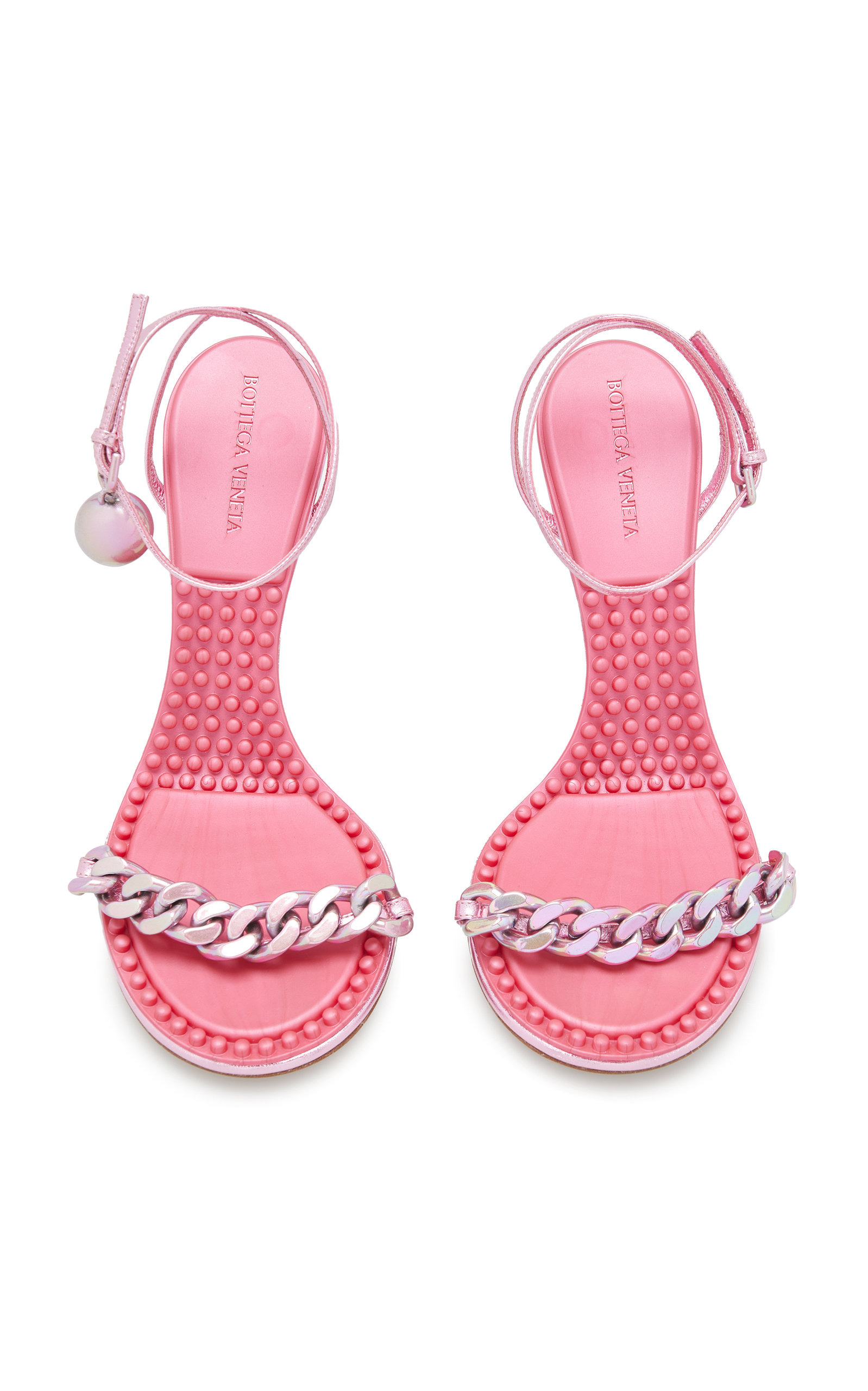 Dot Lounge Metallized Sandals pink - 6