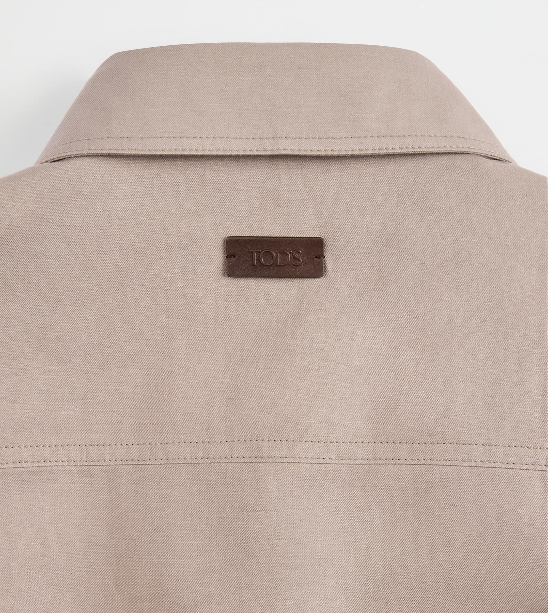 LINEN BLEND SHIRT JACKET - GREY - 3