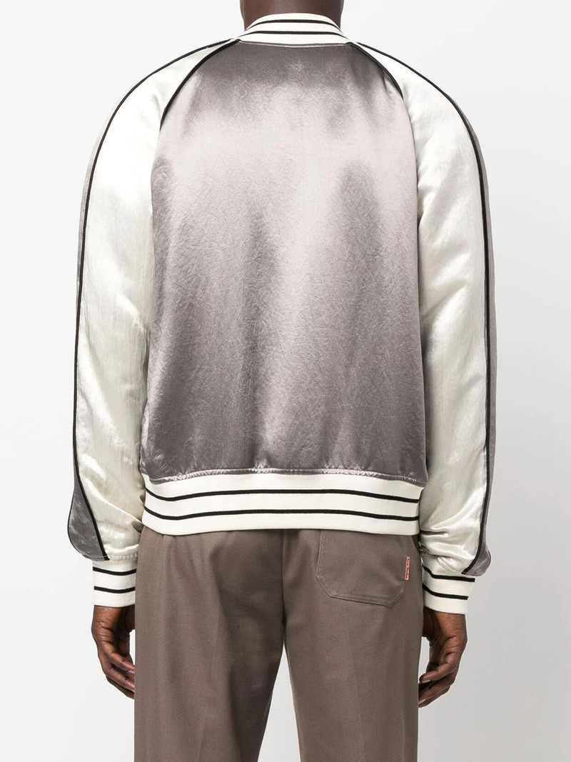 embroidered-logo bomber jacket 4