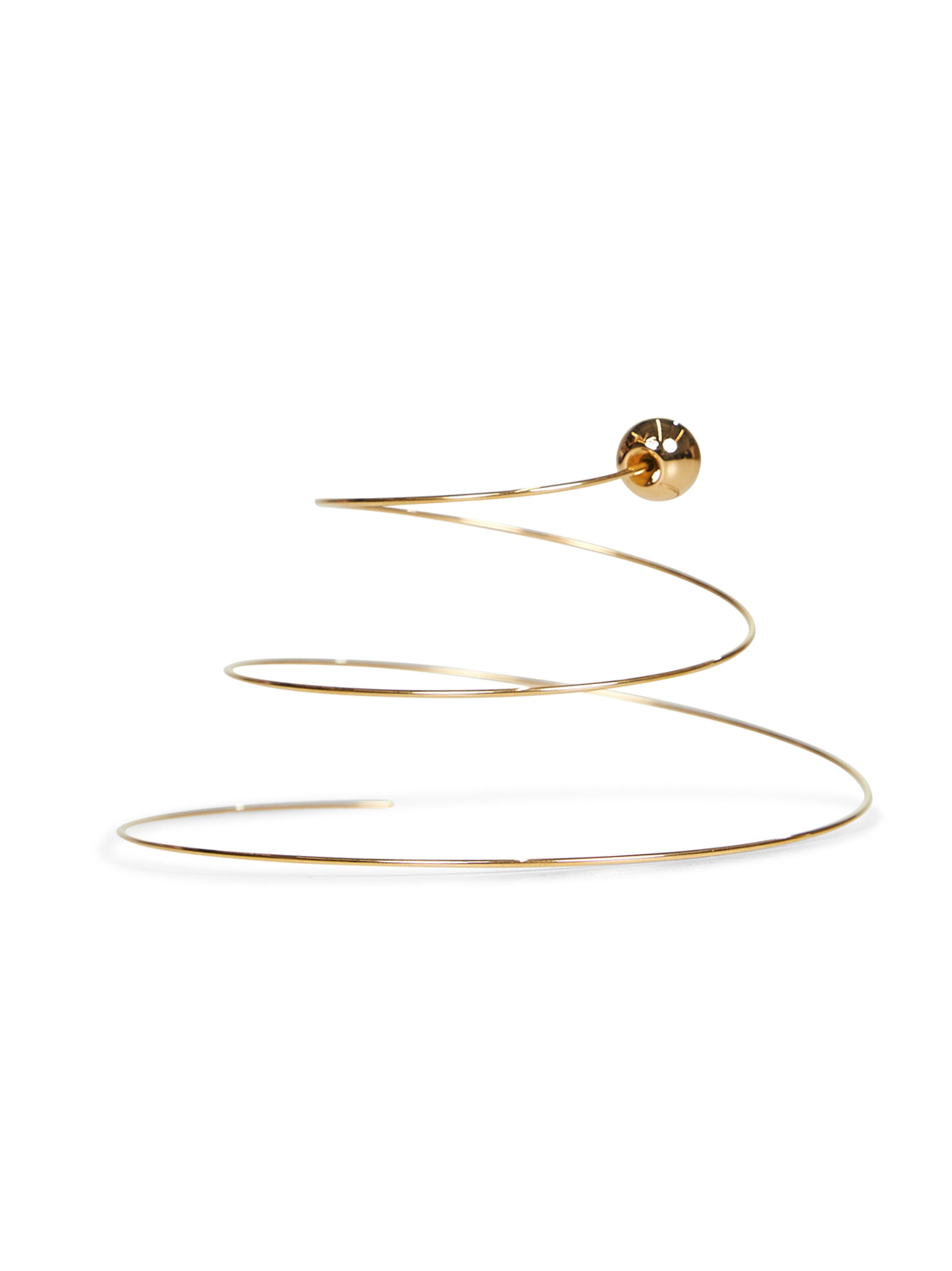 Gold Thin Spiral earrings - 2