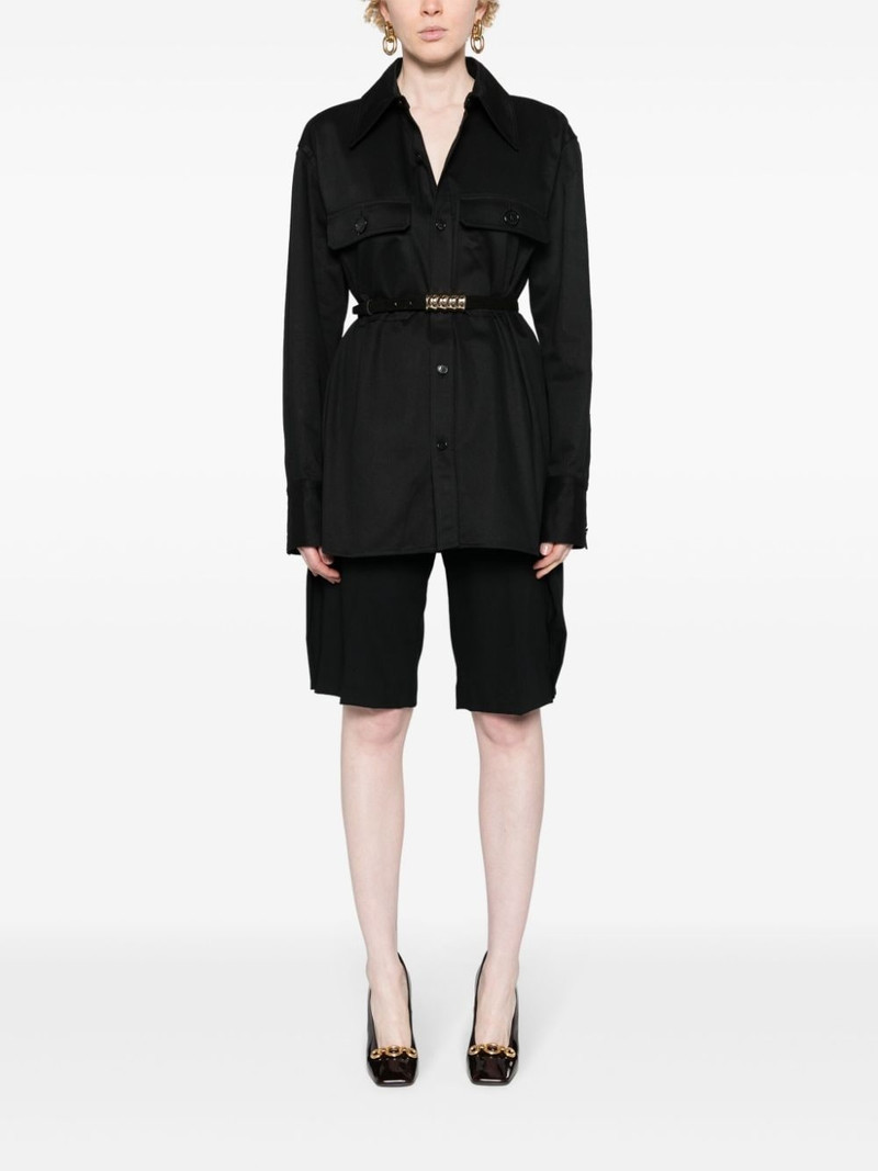 SAINT LAURENT Saharienne twill cotton shirt outlook
