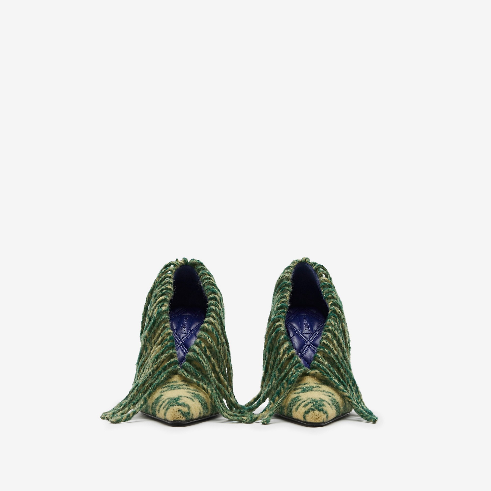 Check Wool Sweep Pumps - 3