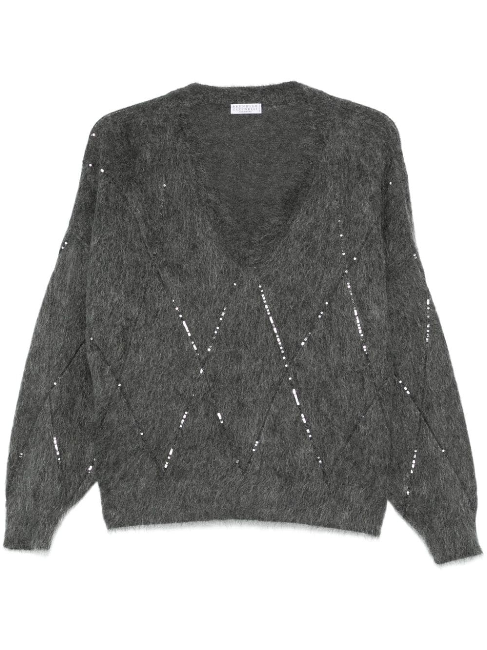 sequin-embellished sweater - 1