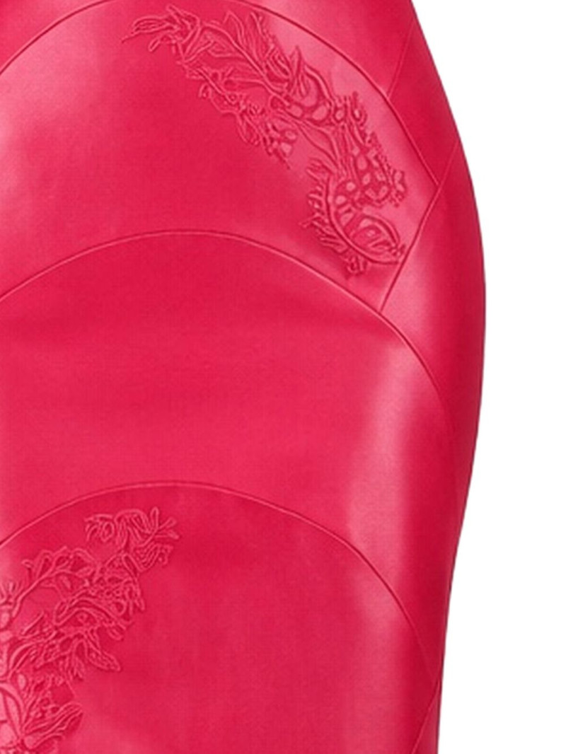 GEORGES HOBEIKA lace V-neck midi dress outlook