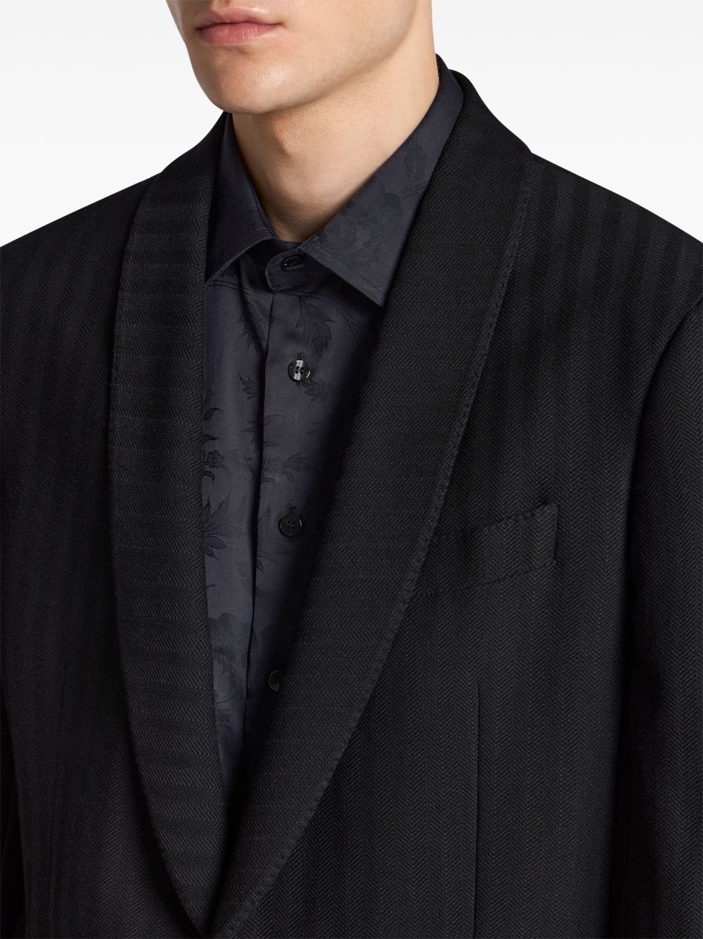 striped blazer - 4