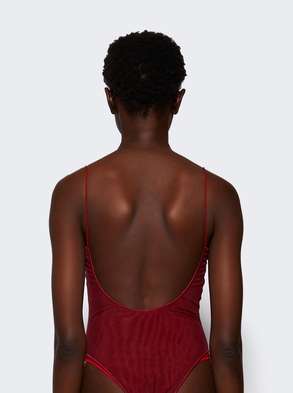 Rose Maillot Swimsuit Merlot Red - 5