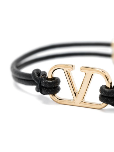 Valentino Vlogo signature leather bracelet outlook