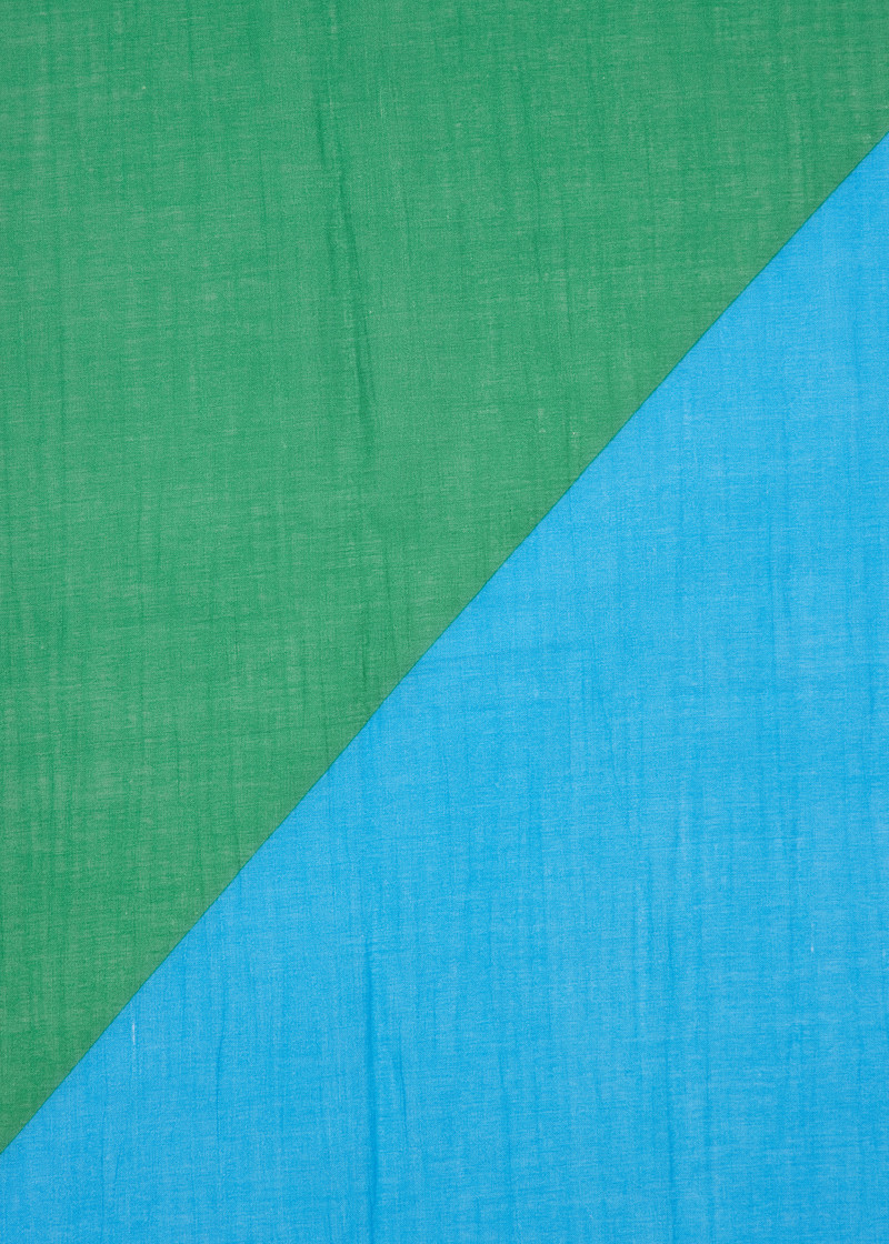 Blue and Green Bandana Scarf 3