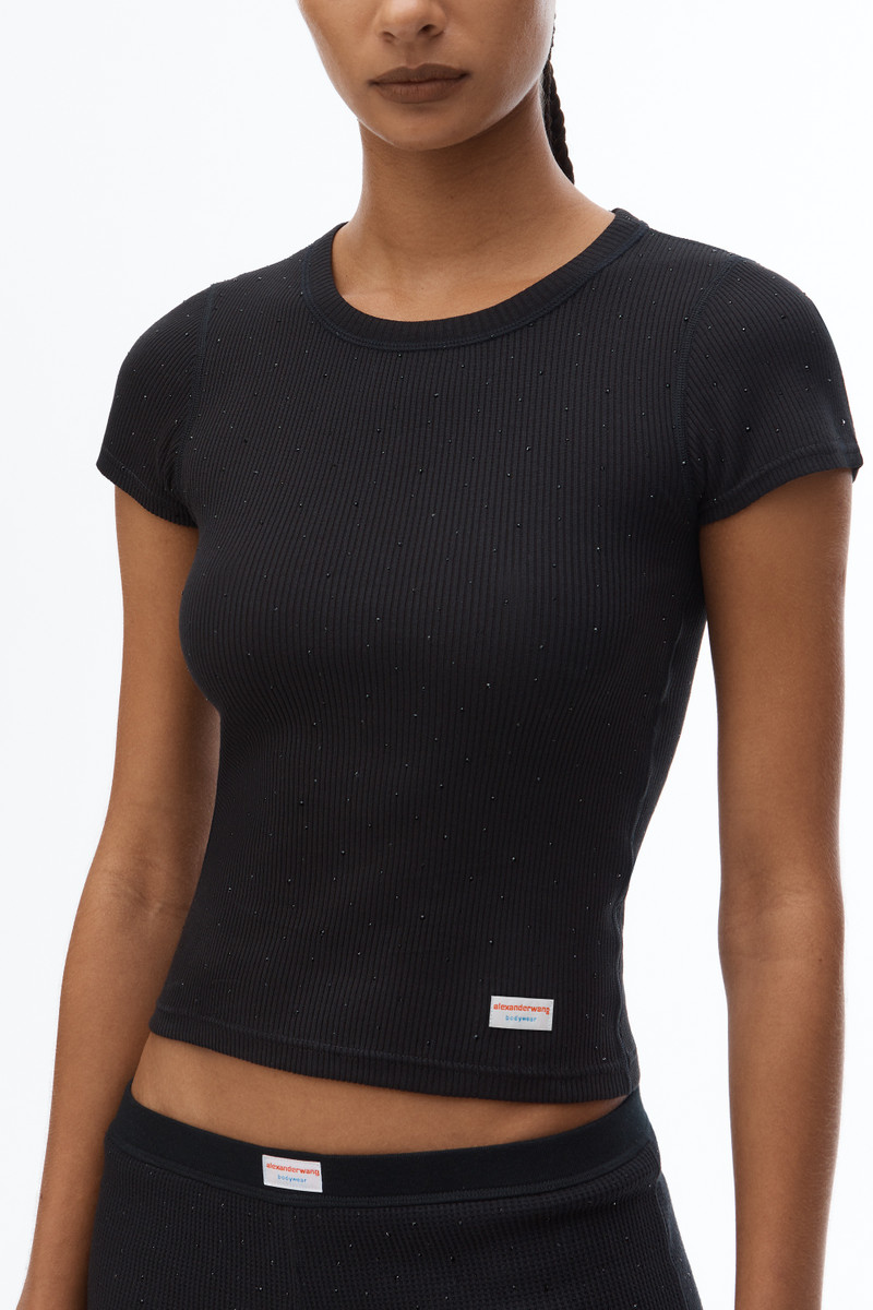 Crystal Hotfix Scoop Neck Tee 3