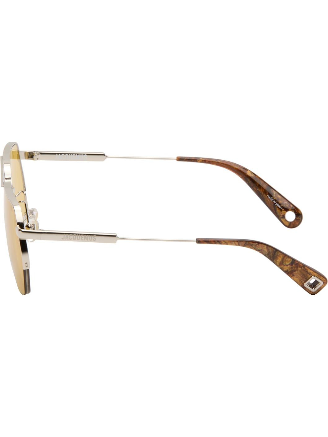 Silver La Croisière 'The Aviador' Sunglasses - 3