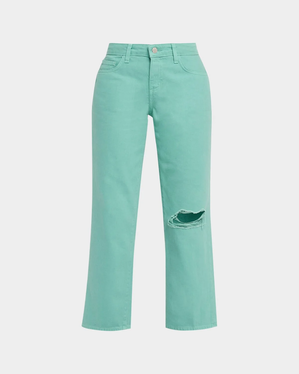 Blaine Low-Rise Cropped Straight Jeans - 1
