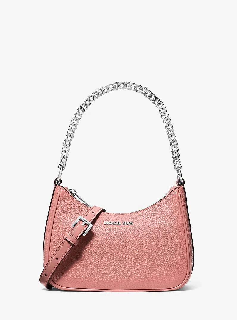 Jet Set Travel Small Pebbled Leather Convertible Crossbody Bag - 1
