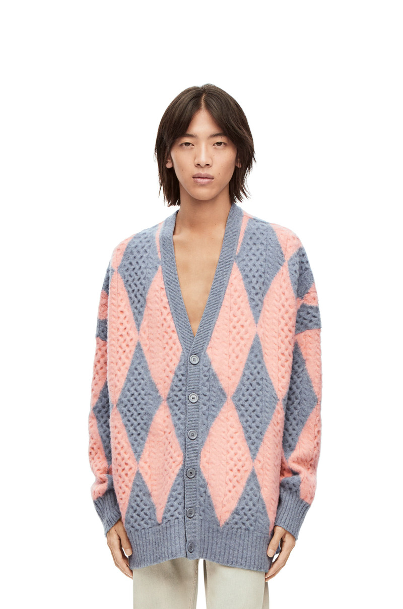 Diamonds cardigan in wool and cashmere blend 3