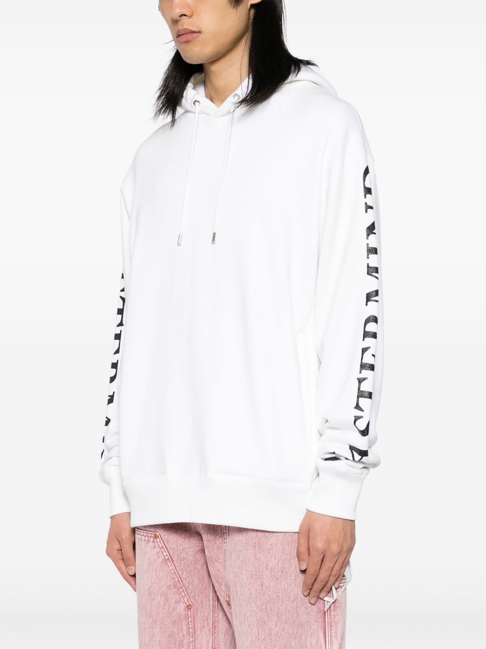 logo print hoodie - 3