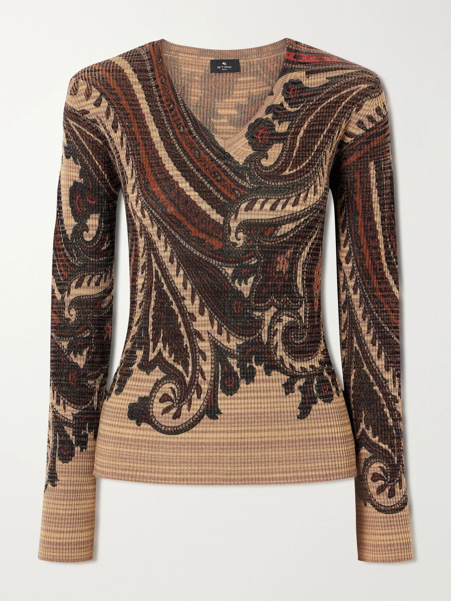 Paisley printed knit sweater Multi - 1