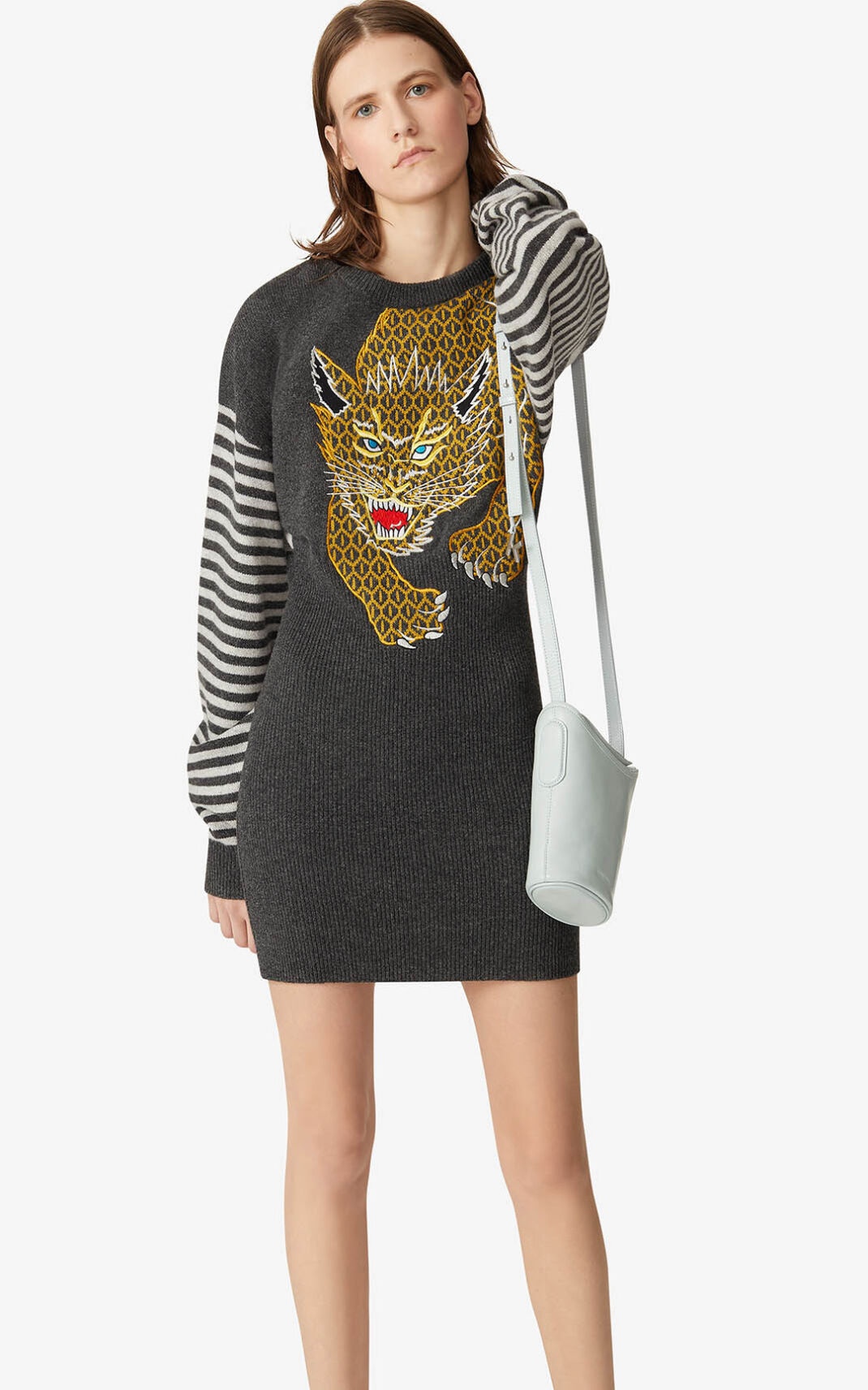 Small KENZO Onda leather bucket bag 5
