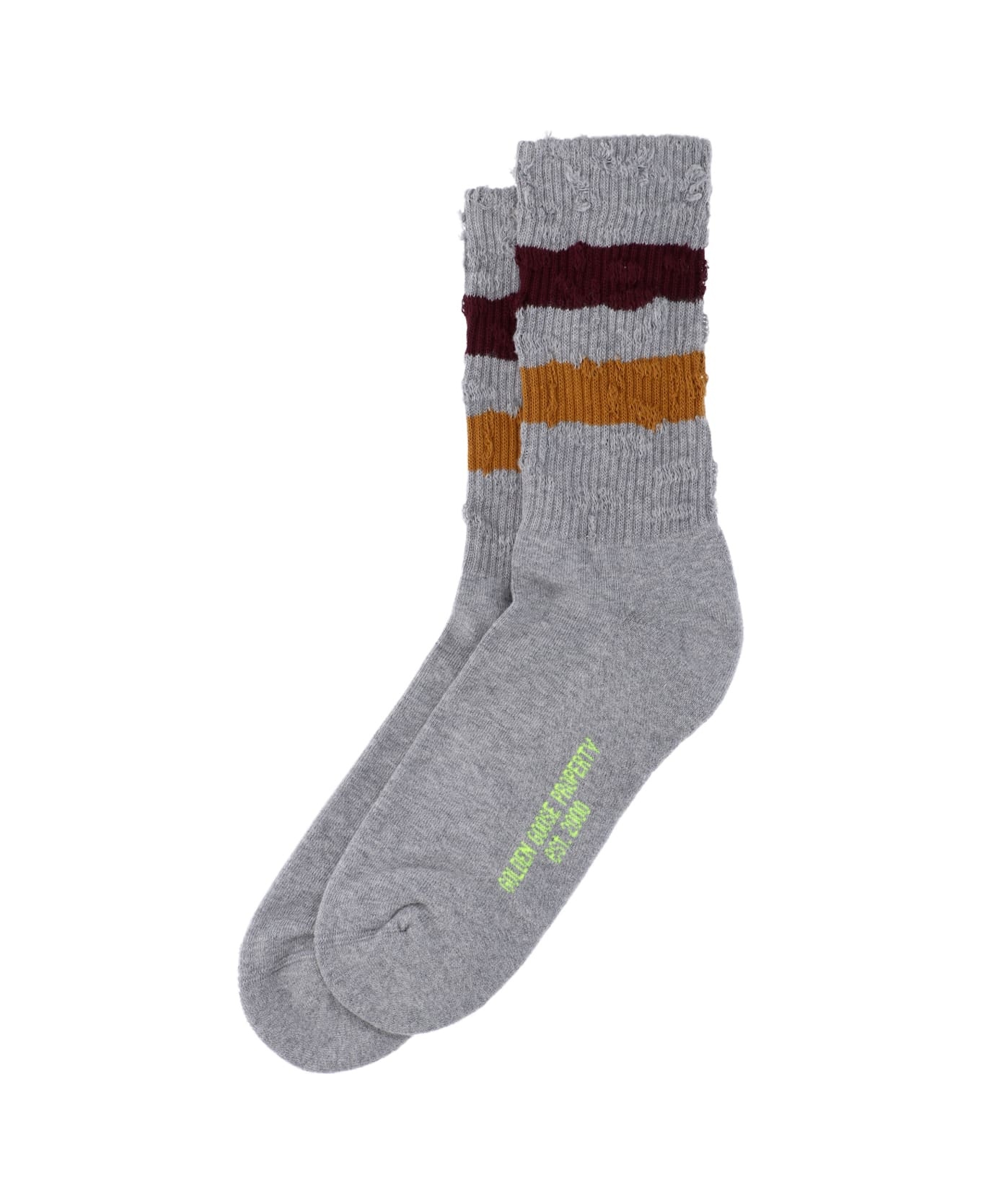 Striped Detail Cotton Blend Socks - 2