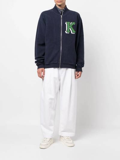 KENZO logo-print fleece jacket outlook