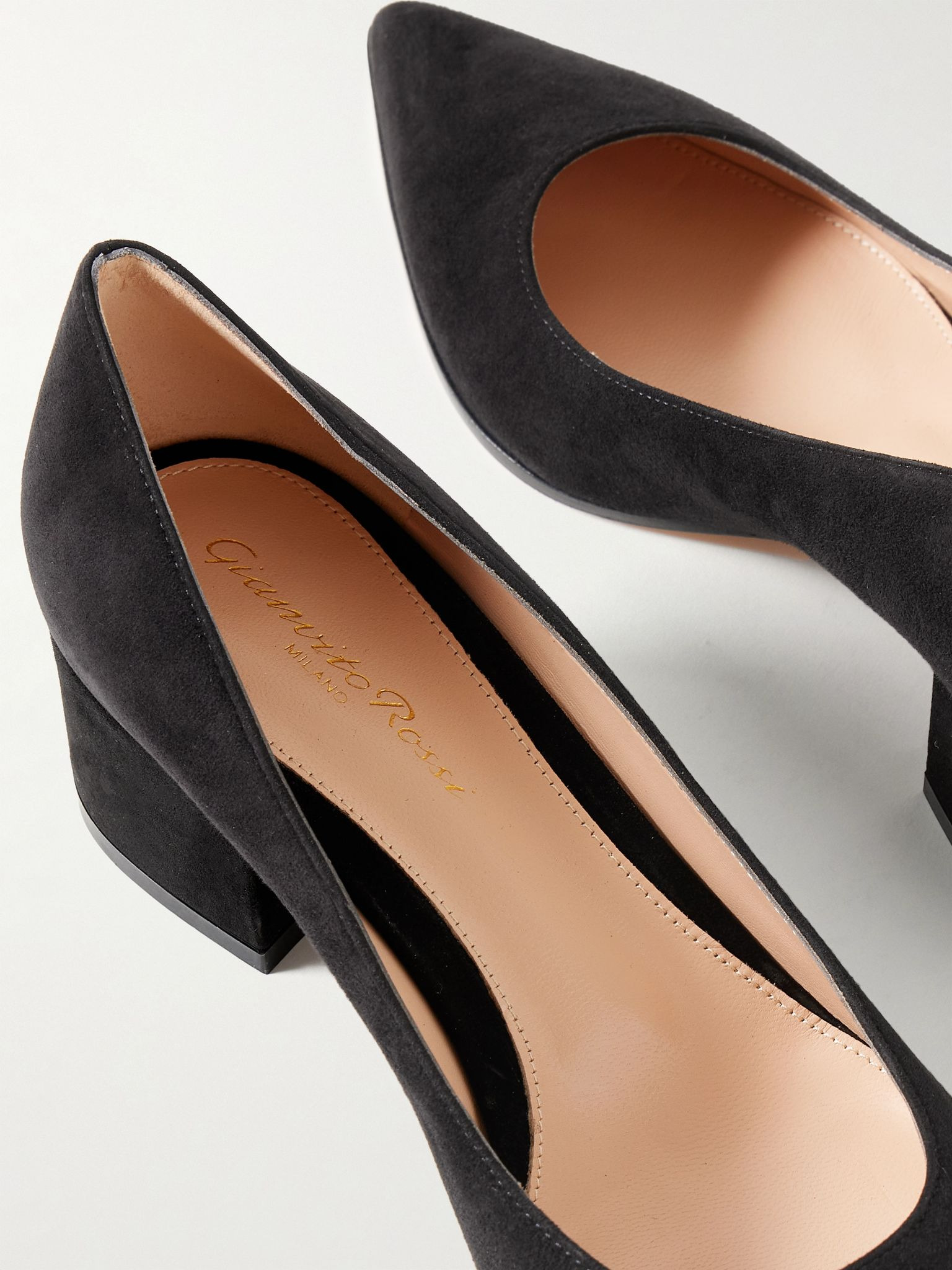 Piper 45 suede pumps Black - 4
