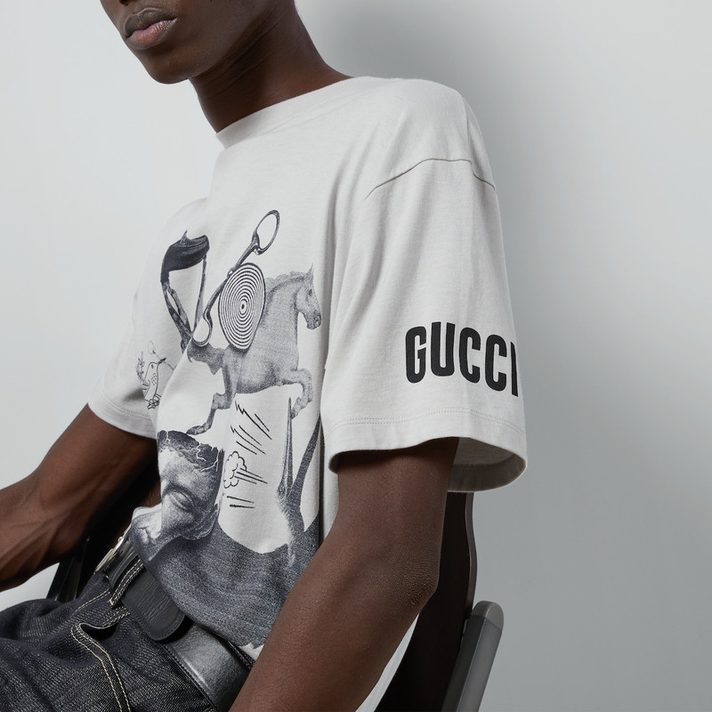 Cotton jersey printed T-shirt 3