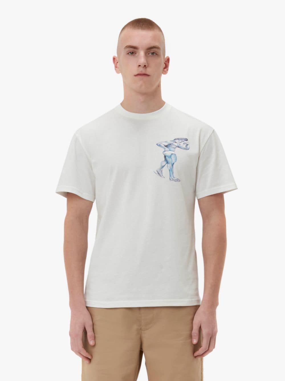POL ANGLADA PLACED PRINT T-SHIRT - 2