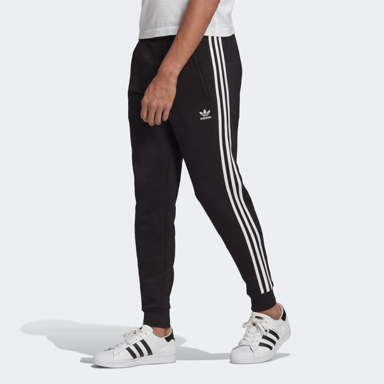 adidas originals Classic Side Stripe Bundle Feet Casual Running Sports Pants Black GN3458 - 2
