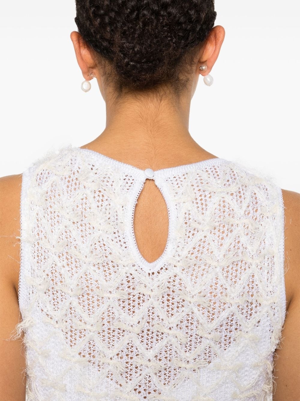 frayed mini dress - 5
