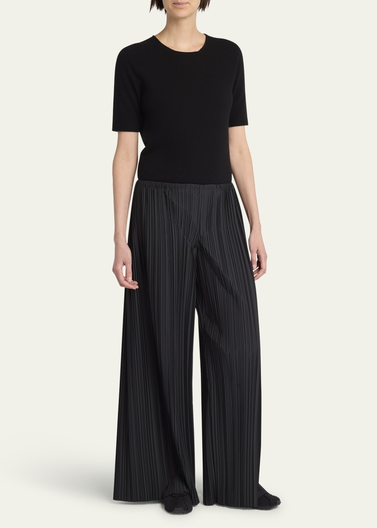 Gala Wide-Leg Pleated Pants - 2