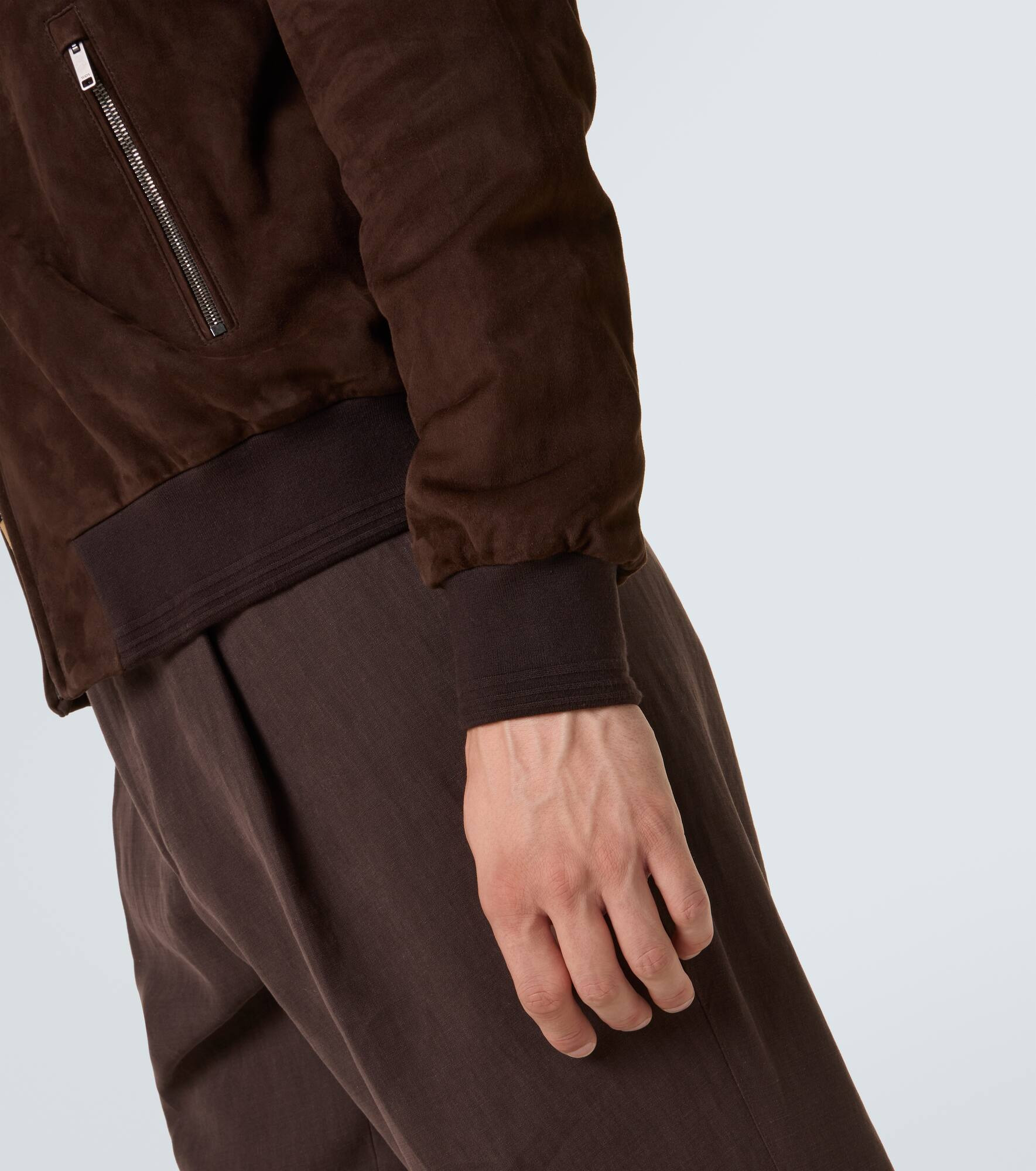 Suede bomber jacket - 8
