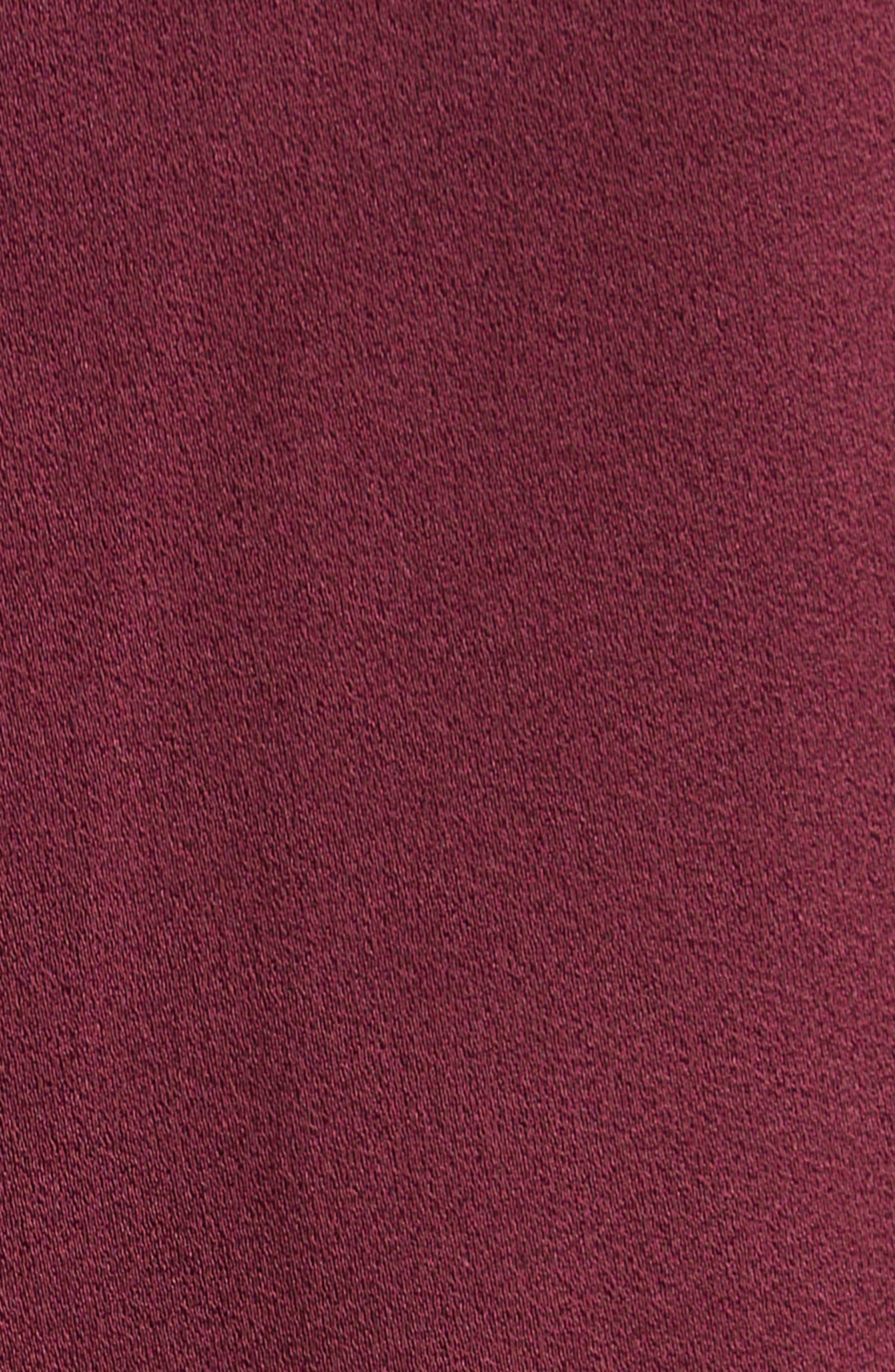 Stella McCartney Lace Trim Satin Slipdress in Bordeaux at Nordstrom - 6