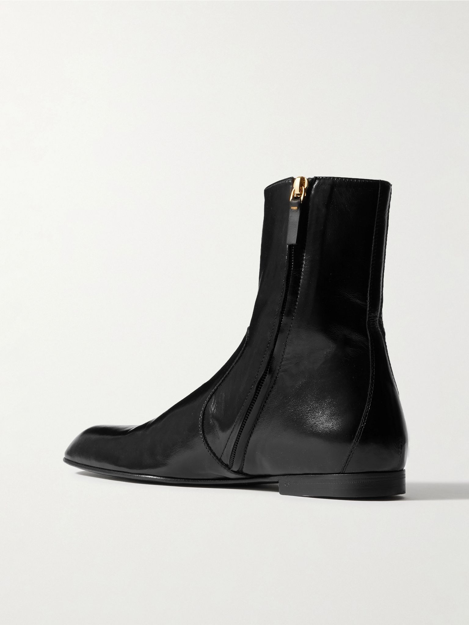 Colt glossed-leather ankle boots Black - 3