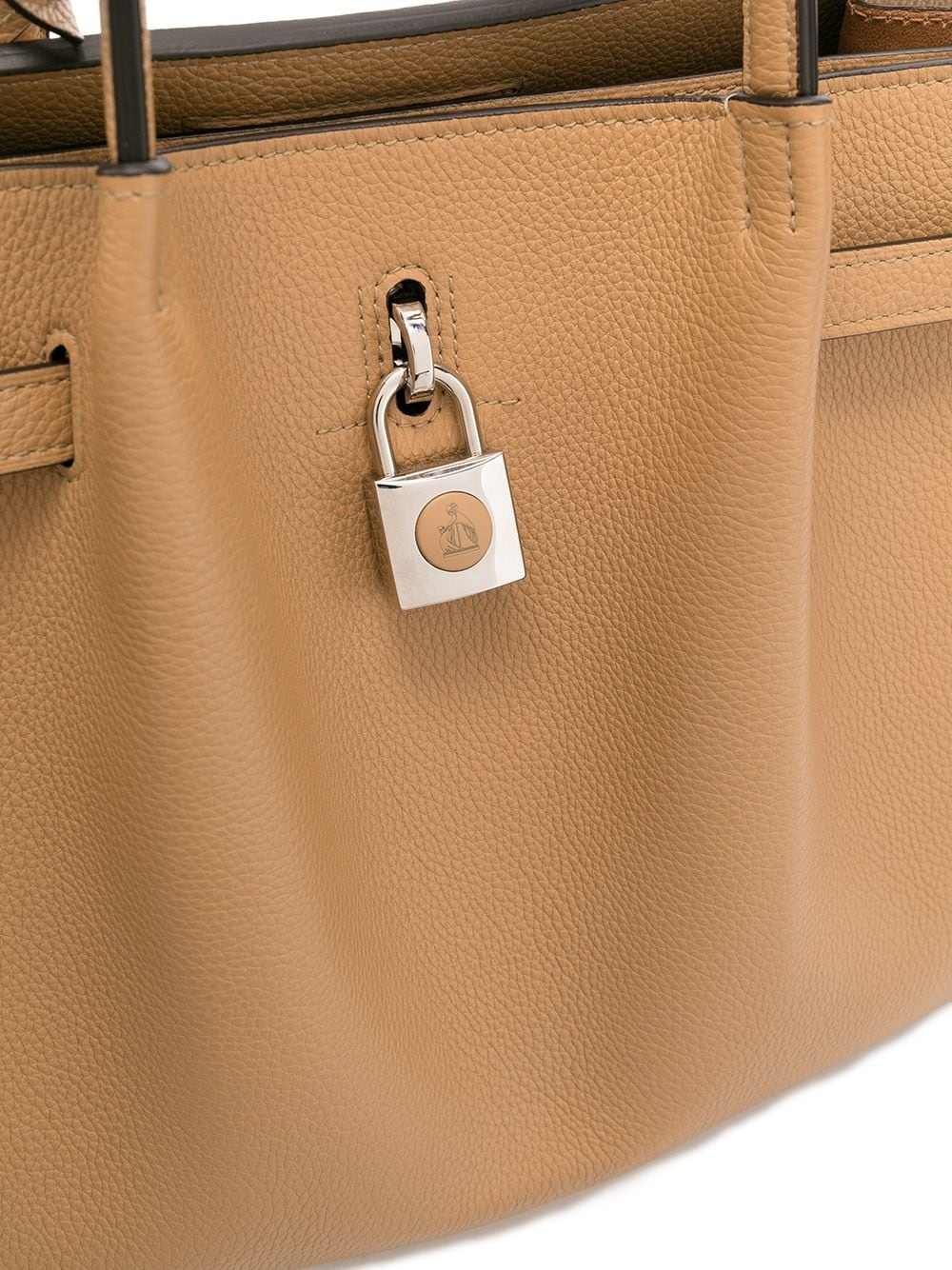 padlock-detail tote bag - 4