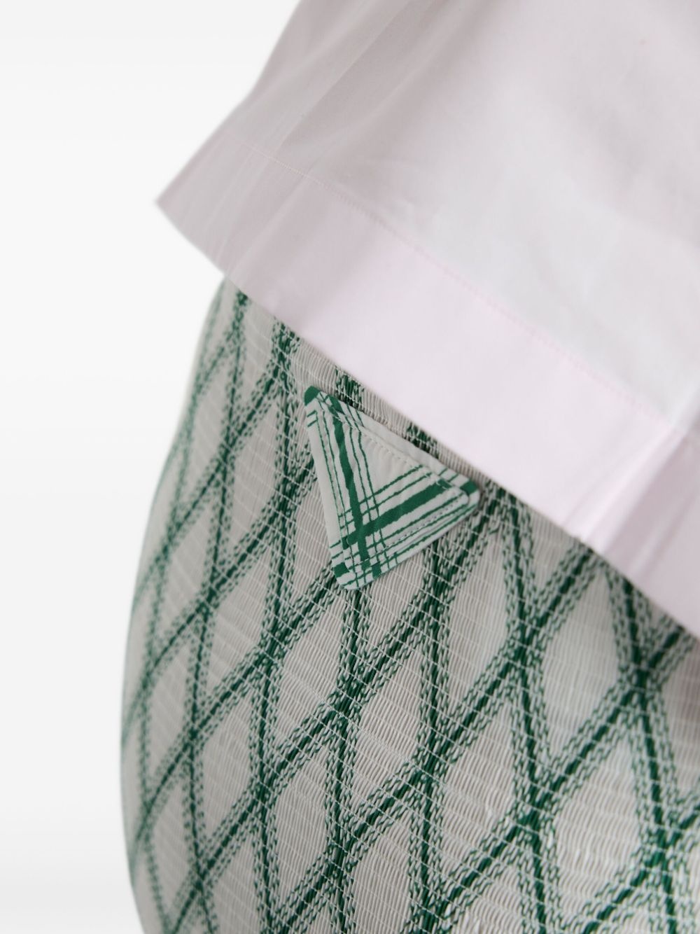 patterned cotton midi skirt - 6