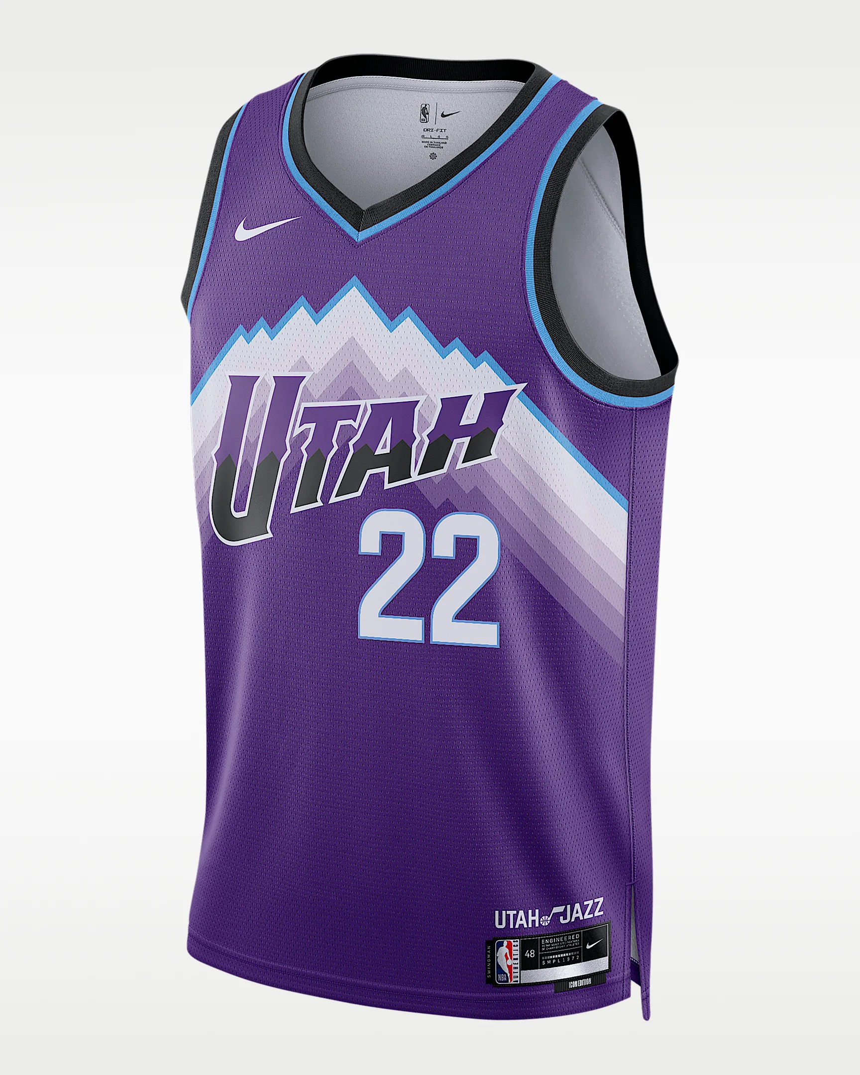 Darryn Peterson Utah Jazz Icon Edition Men's Nike Dri-FIT NBA Swingman Jersey - 1
