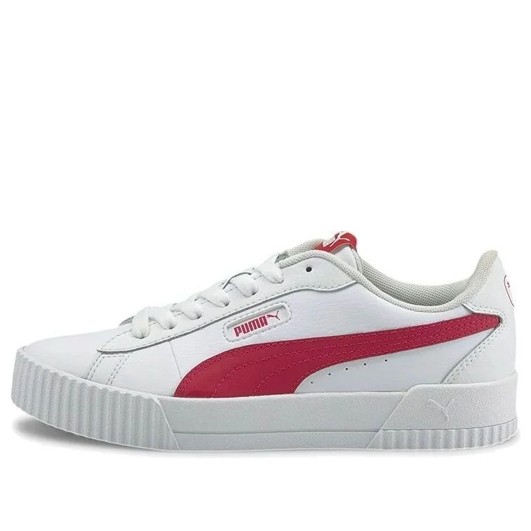 (WMNS) PUMA Carina Crew White/Red 374903-04 - 1