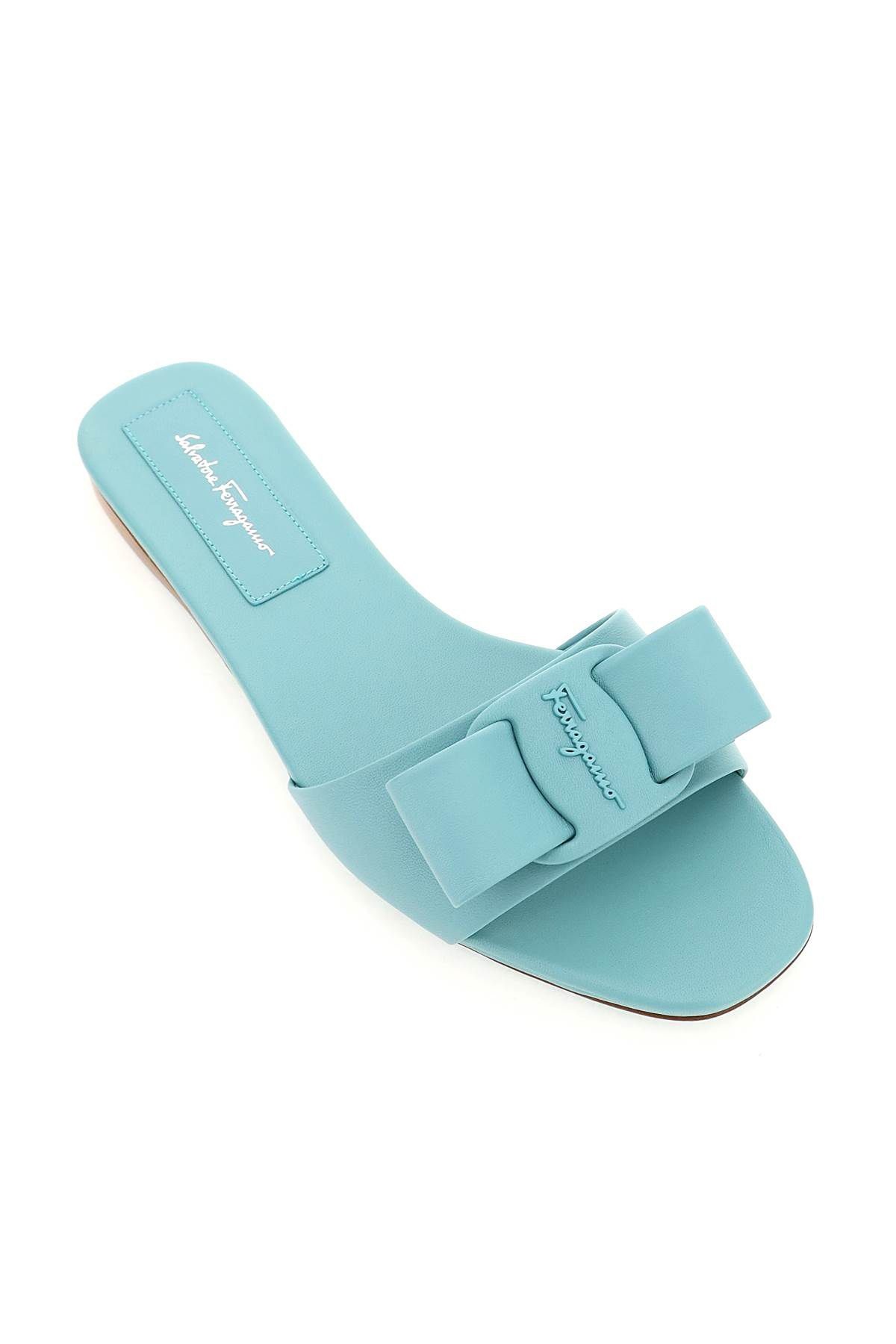 VIVA LEATHER SLIDES - 4