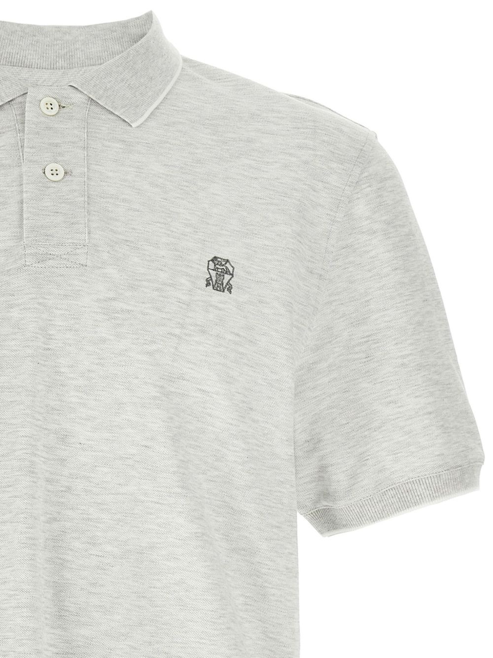 logo piqué polo shirt - 3
