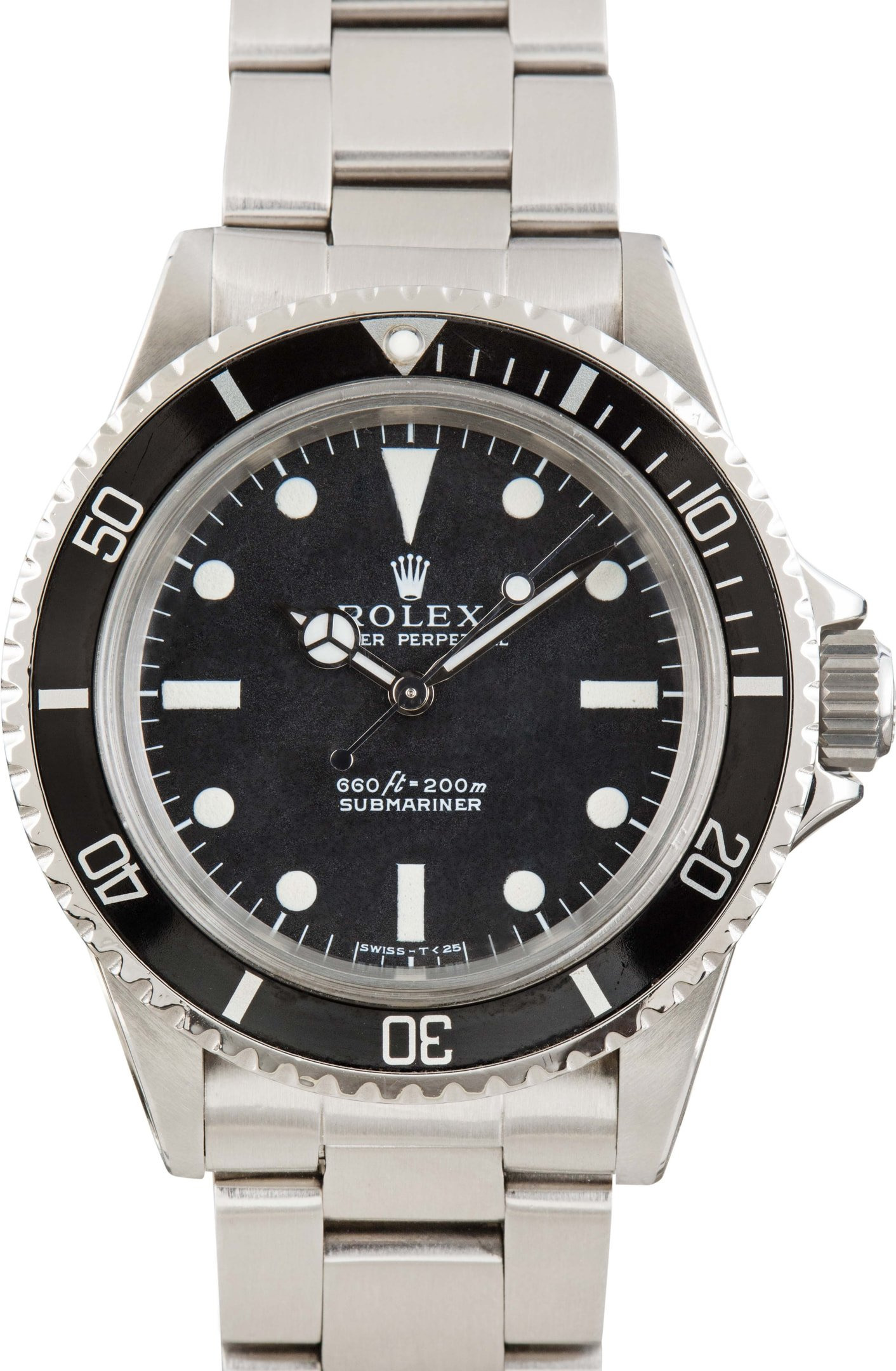 Vintage Rolex Submariner 5513 Feet First Black Dial - 1
