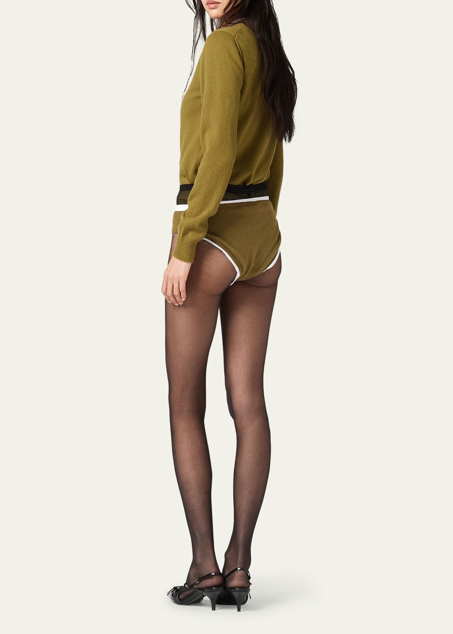 Intarsia Logo Cashmere Briefs - 3