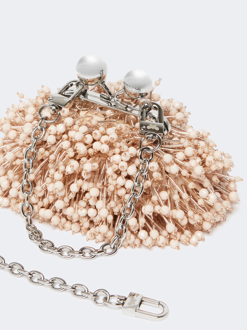 Satin and sequin Nano Pasticcino Bag - POWDER 3