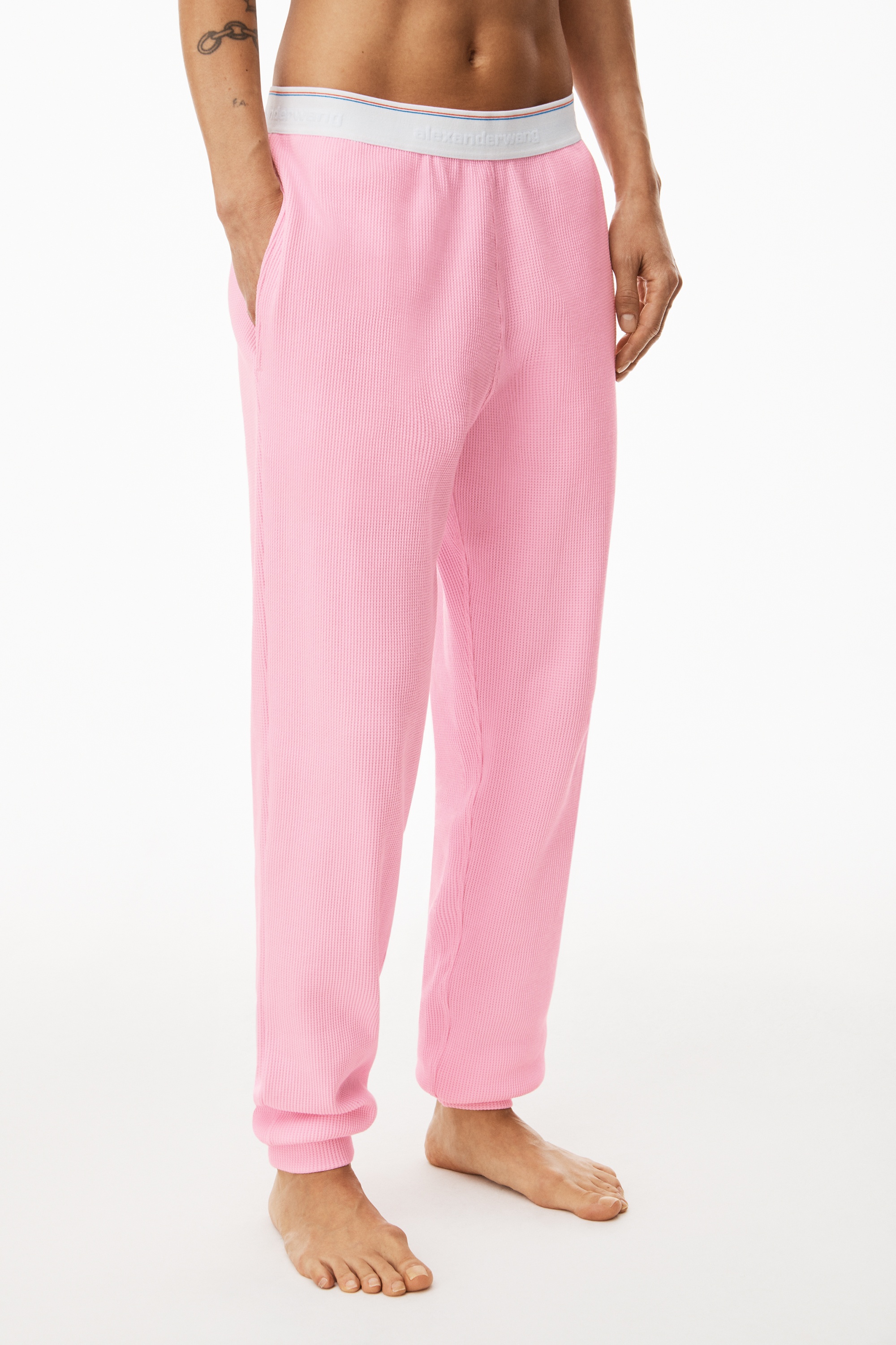 UNISEX JOGGER IN COTTON WAFFLE THERMAL - 3