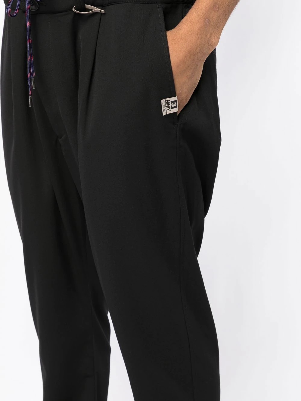 logo-patch detail trousers - 5