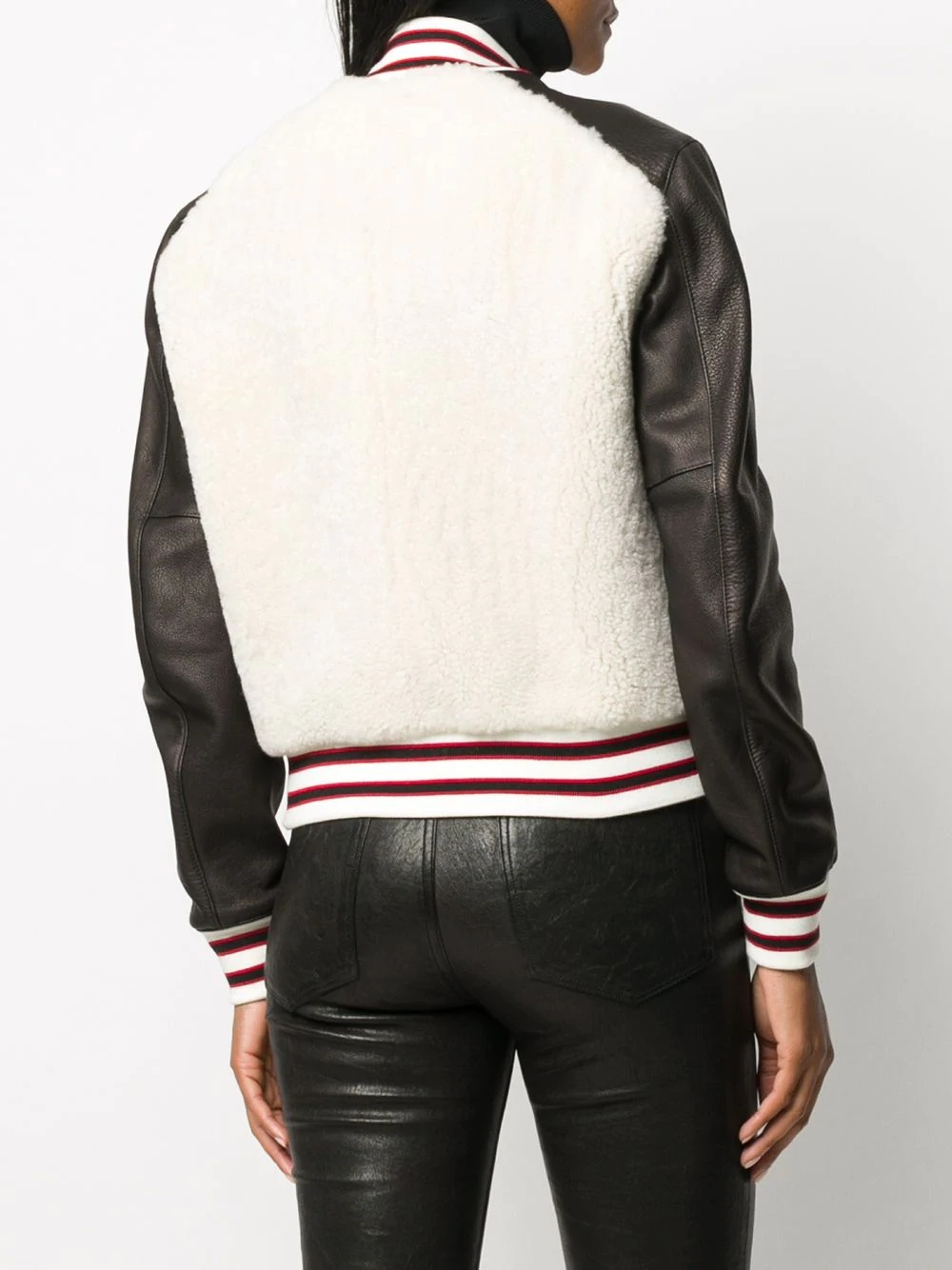 shearling bomber jacket - 4