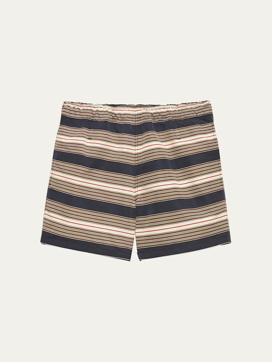 Men's Nylon Stripe Swim Trunks - 1