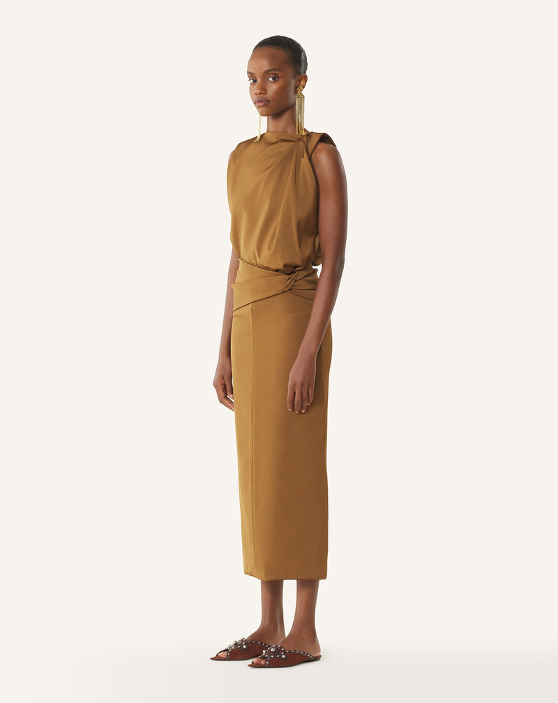 MIDI DRESS IN VISCOSE 3