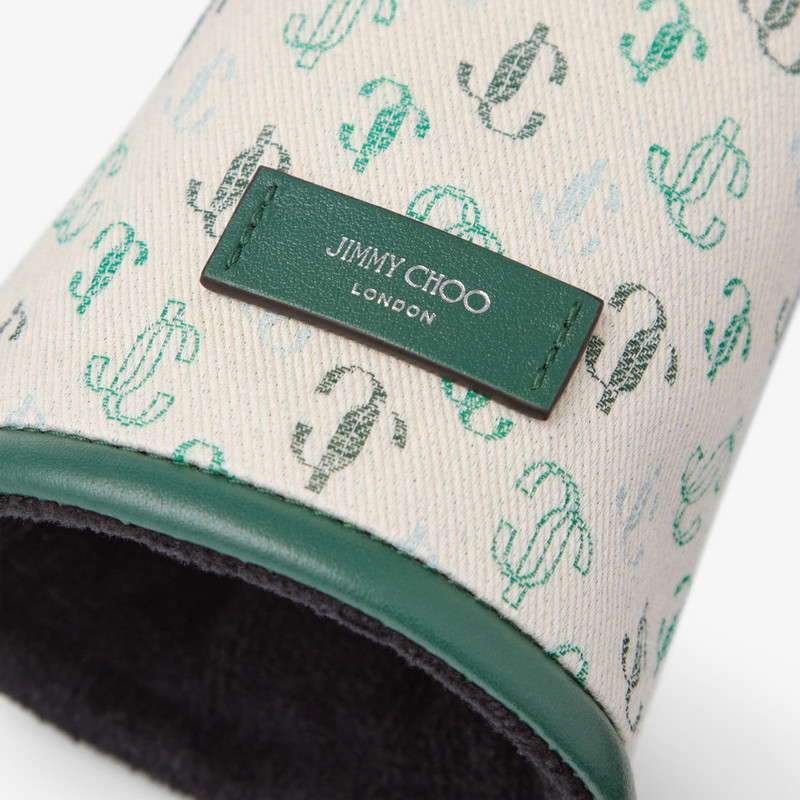 Jimmy Choo / Malbon 2.0 Head Cover Small 
Monogram Embroidered Canvas Hybrid Cover 3