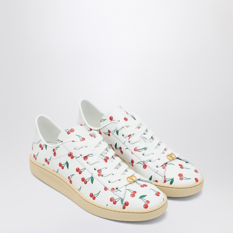 Valentino Garavani Royco Sneaker White With Cherryfic Pattern Women - 1