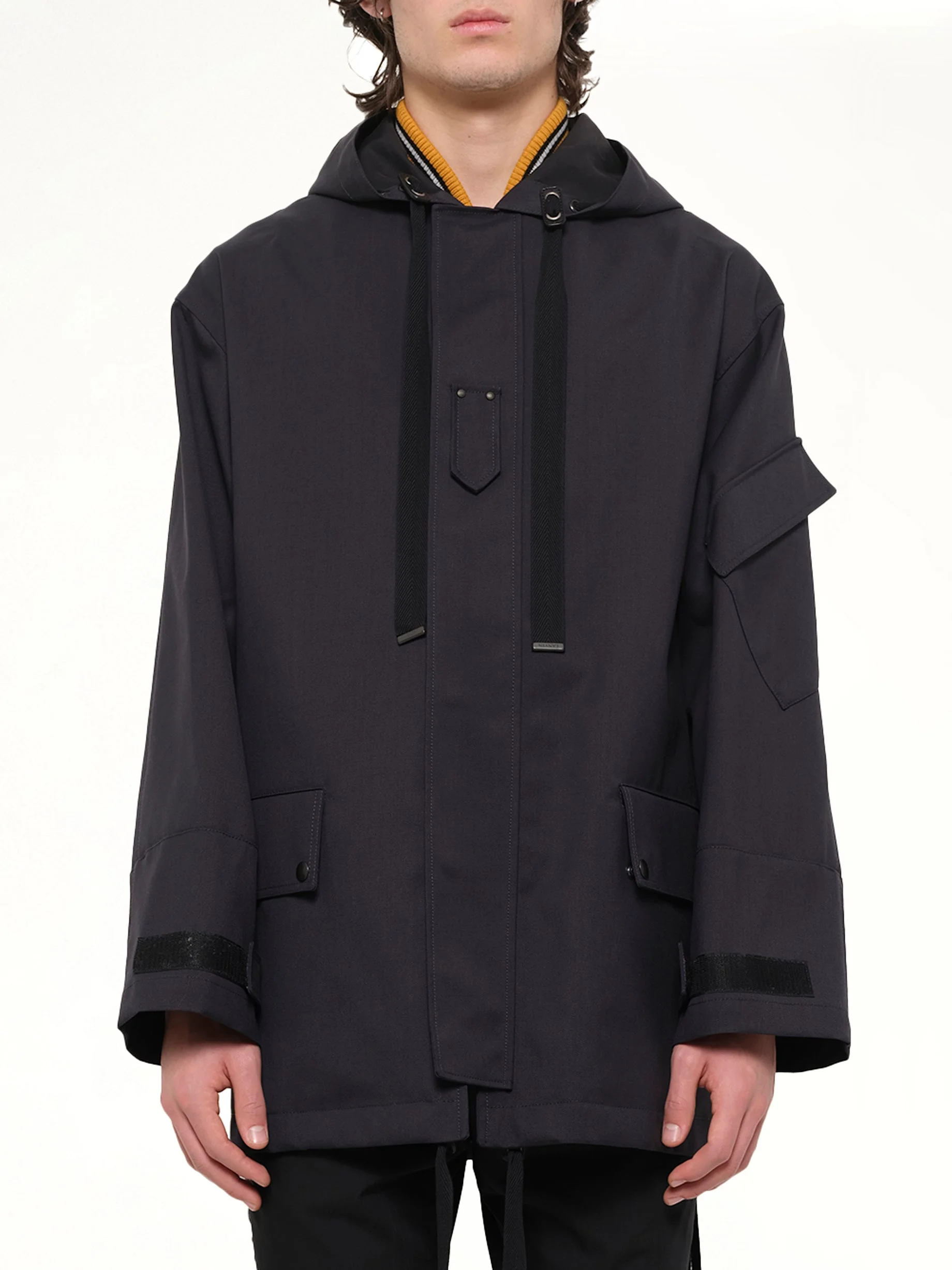 Parka W/ Side Zip in Navy - 1