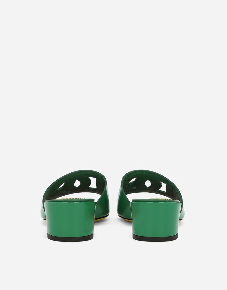 Patent leather DG mules with cut-out - 3