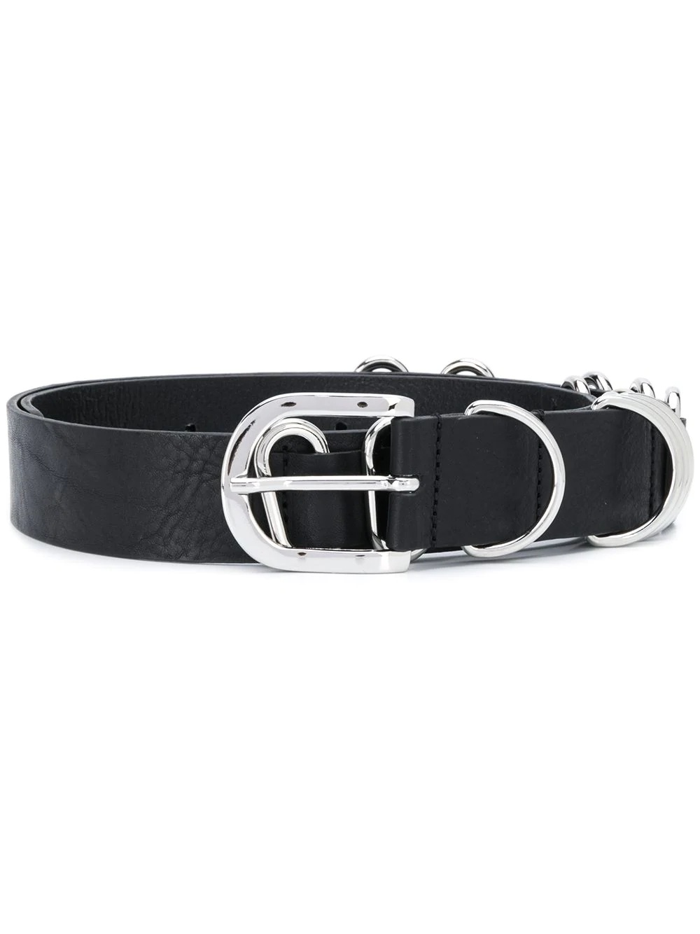 buckle fastening multiple loops belt - 1